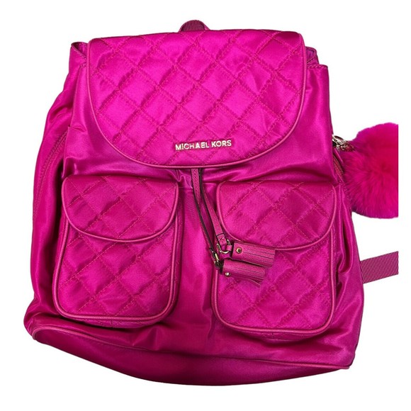 Michael Kors‎ Quilted Backpack Fuchsia Pink main image 8